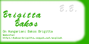 brigitta bakos business card